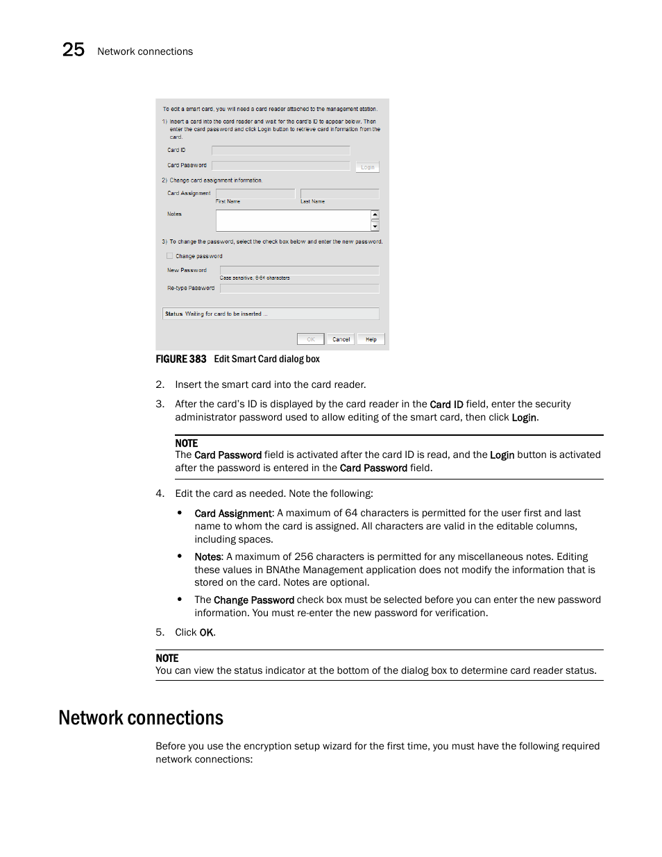 Network connections | Brocade Network Advisor SAN + IP User Manual v12.3.0 User Manual | Page 1060 / 2702