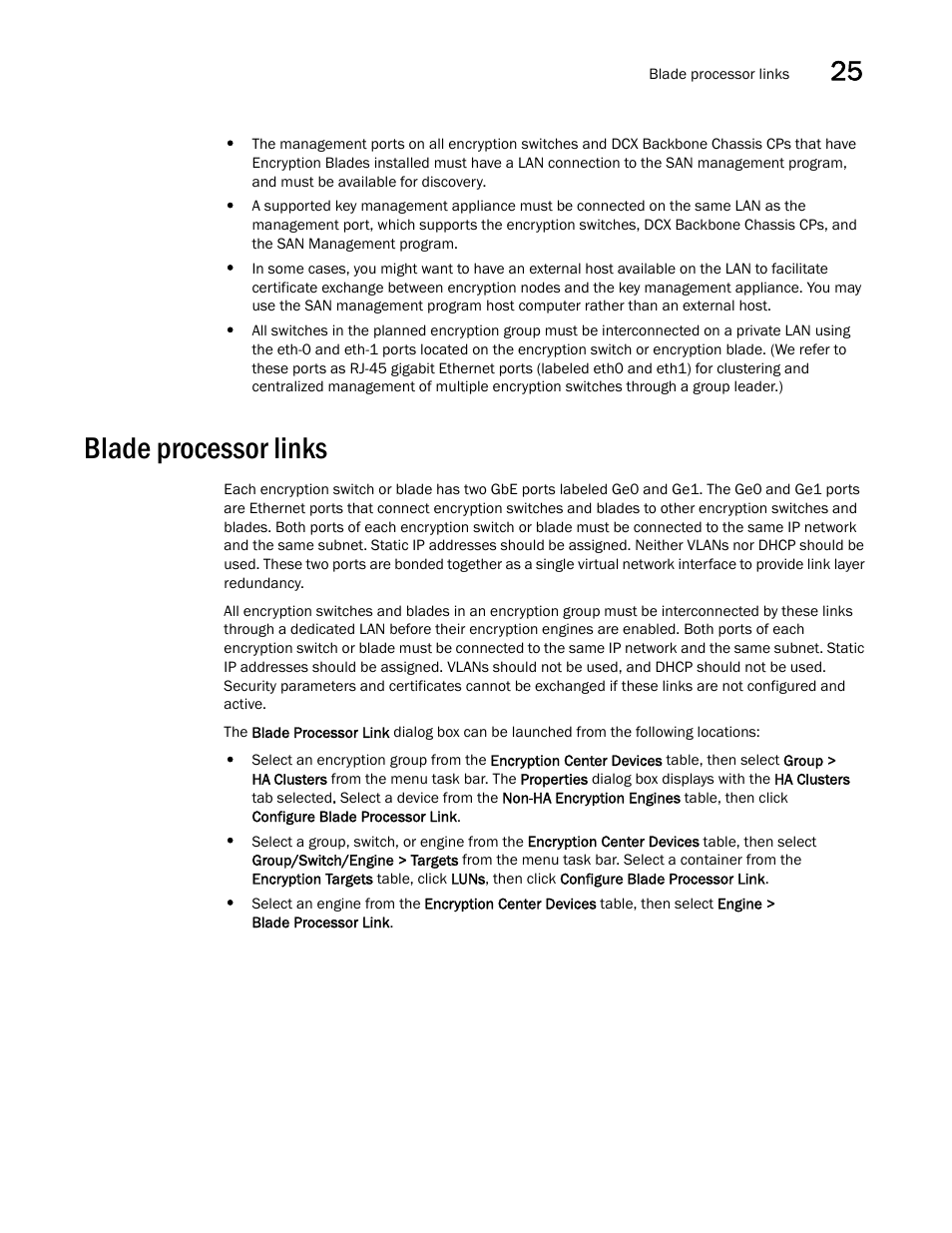 Blade processor links | Brocade Network Advisor SAN + IP User Manual v12.3.0 User Manual | Page 1061 / 2702