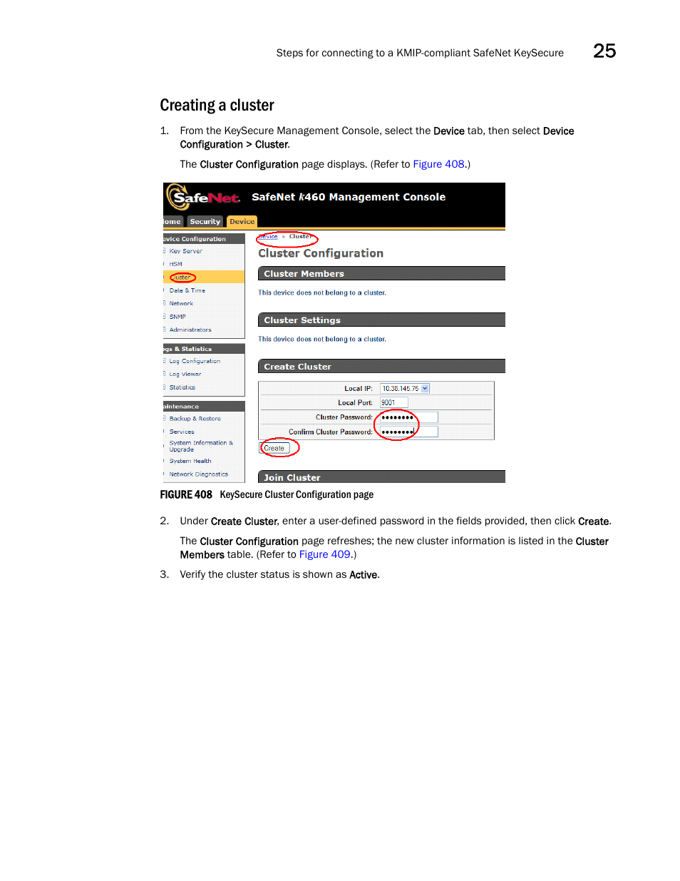 Creating a cluster | Brocade Network Advisor SAN + IP User Manual v12.3.0 User Manual | Page 1105 / 2702