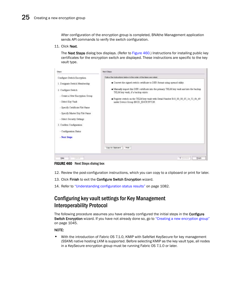 Configuring key vault settings for key, Management interoperability protocol | Brocade Network Advisor SAN + IP User Manual v12.3.0 User Manual | Page 1148 / 2702