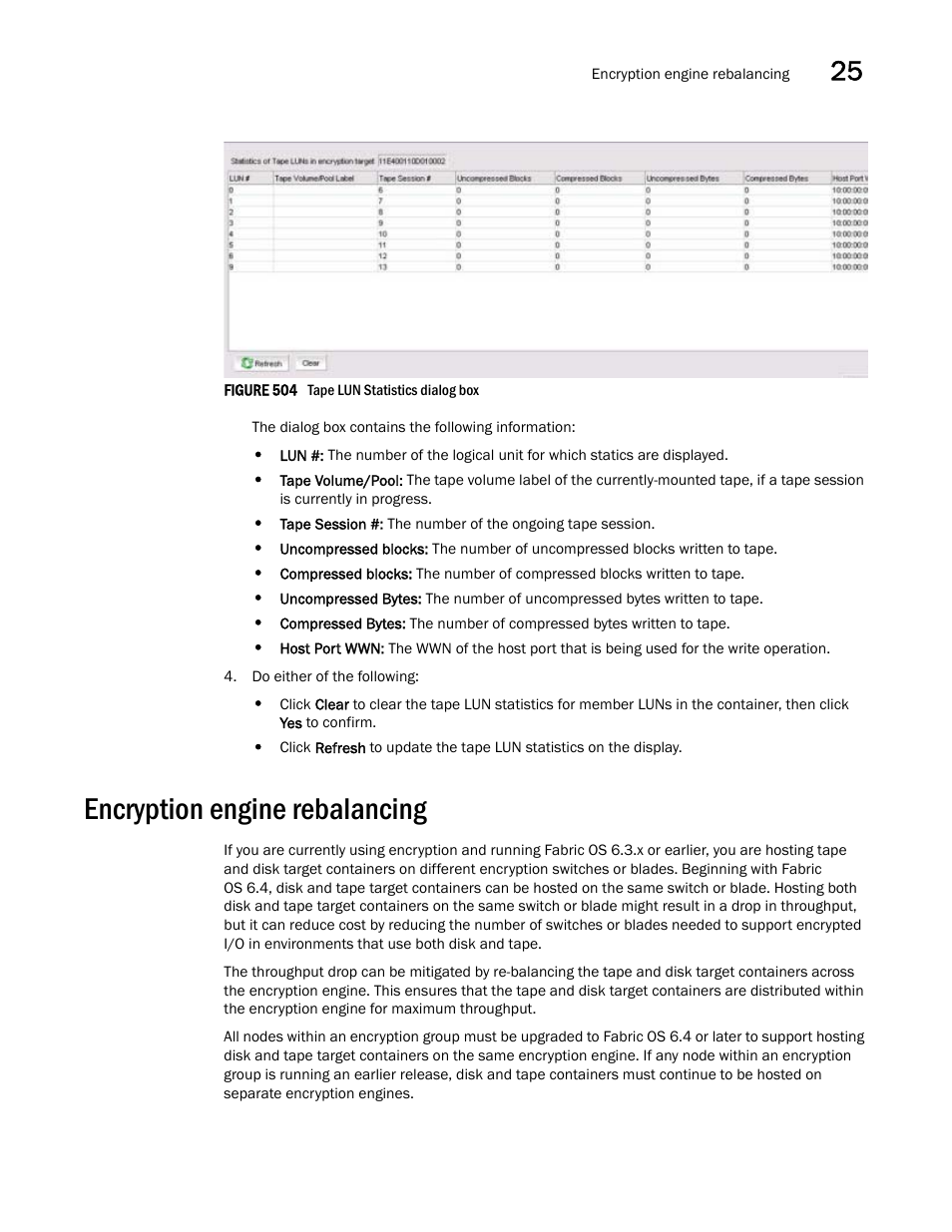 Encryption engine rebalancing, Encryption engine rebalancing 1 | Brocade Network Advisor SAN + IP User Manual v12.3.0 User Manual | Page 1193 / 2702