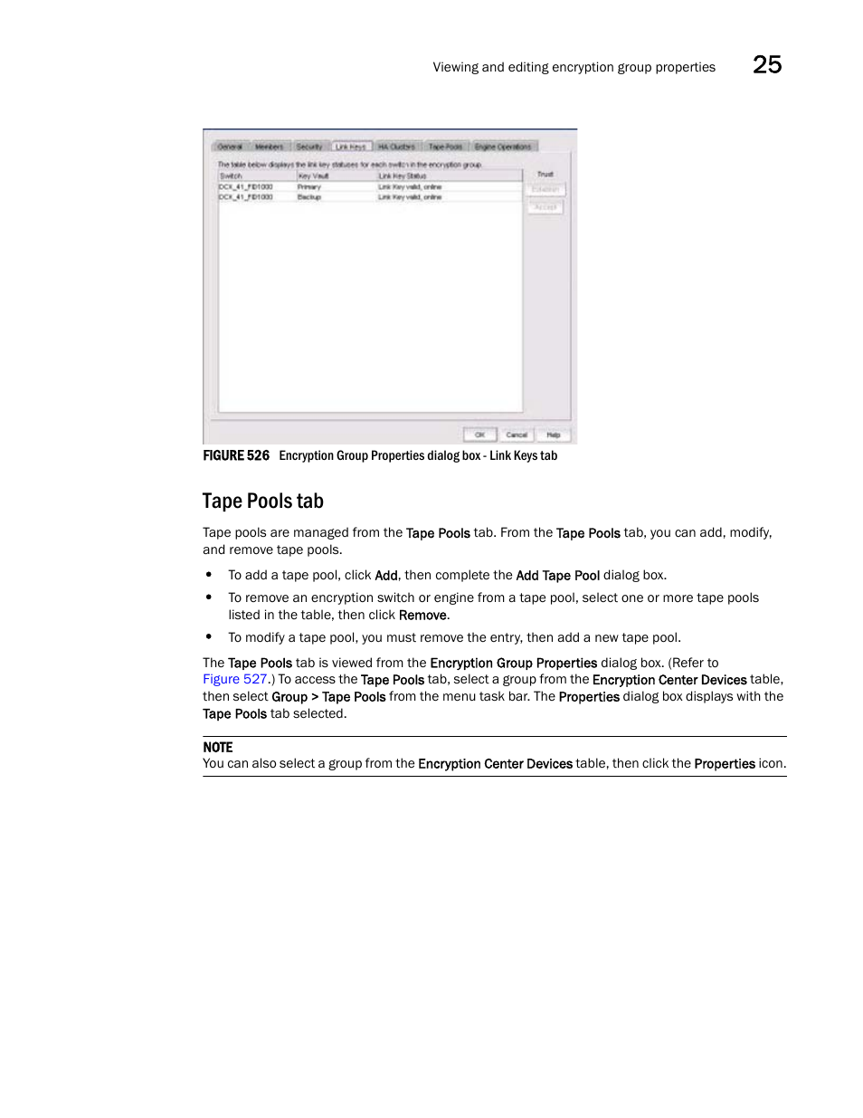 Tape pools tab | Brocade Network Advisor SAN + IP User Manual v12.3.0 User Manual | Page 1233 / 2702