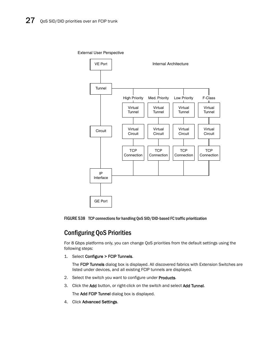 Configuring qos priorities, Figure 538 | Brocade Network Advisor SAN + IP User Manual v12.3.0 User Manual | Page 1298 / 2702