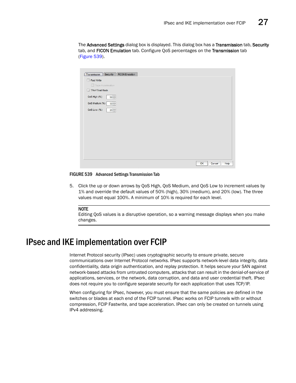 Ipsec and ike implementation over fcip, Ipsec and ike implementation over fcip 7 | Brocade Network Advisor SAN + IP User Manual v12.3.0 User Manual | Page 1299 / 2702