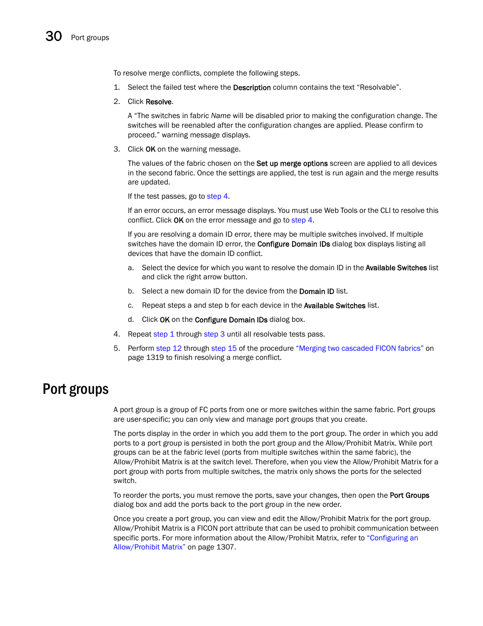 Port groups, Port groups 2 | Brocade Network Advisor SAN + IP User Manual v12.3.0 User Manual | Page 1394 / 2702