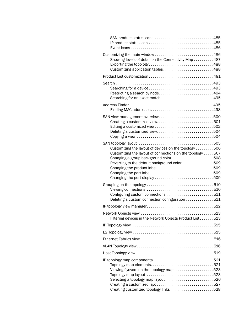 Brocade Network Advisor SAN + IP User Manual v12.3.0 User Manual | Page 14 / 2702