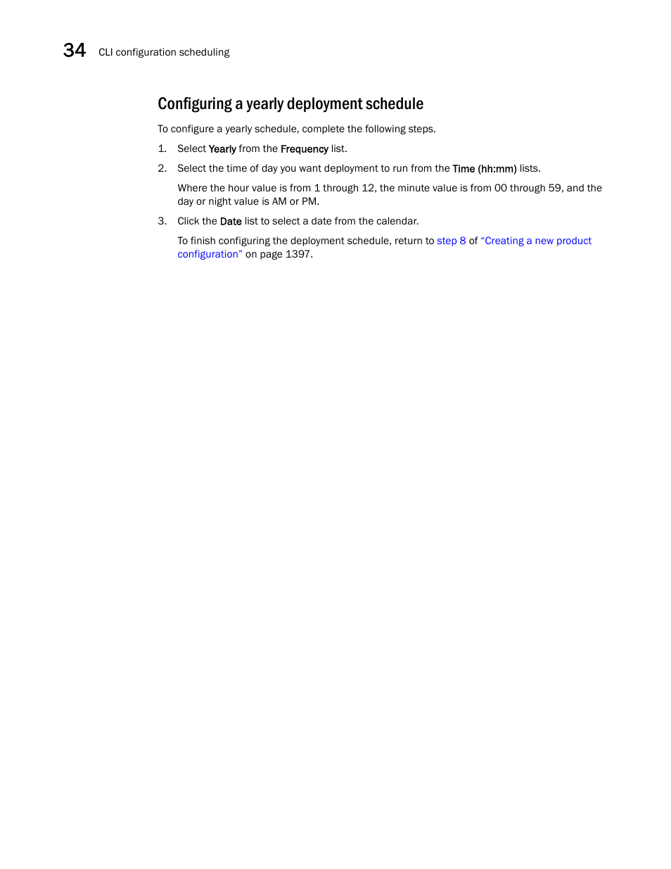Configuring a yearly deployment schedule | Brocade Network Advisor SAN + IP User Manual v12.3.0 User Manual | Page 1496 / 2702