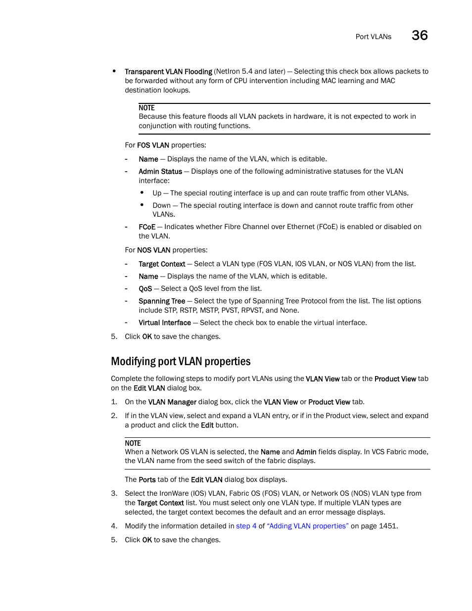 Modifying port vlan properties | Brocade Network Advisor SAN + IP User Manual v12.3.0 User Manual | Page 1525 / 2702
