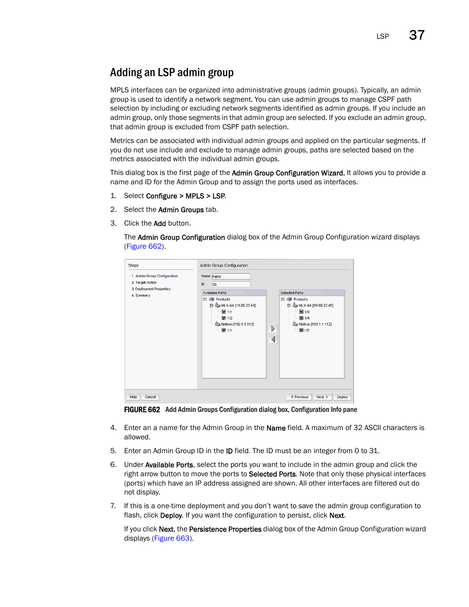 Adding an lsp admin group | Brocade Network Advisor SAN + IP User Manual v12.3.0 User Manual | Page 1543 / 2702