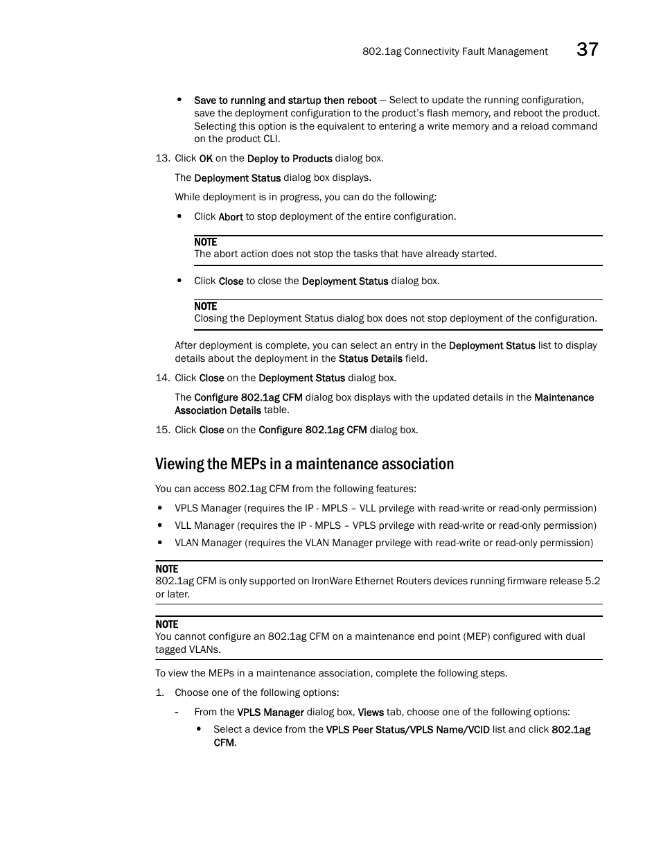 Viewing the meps in a maintenance association | Brocade Network Advisor SAN + IP User Manual v12.3.0 User Manual | Page 1599 / 2702