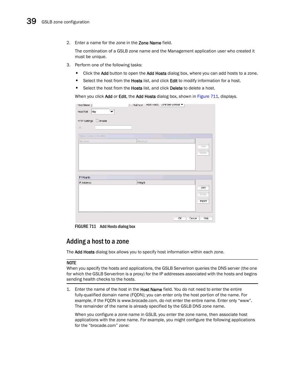 Adding a host to a zone | Brocade Network Advisor SAN + IP User Manual v12.3.0 User Manual | Page 1624 / 2702