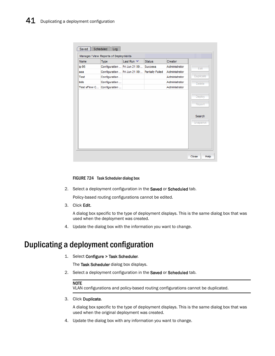 Duplicating a deployment configuration, Duplicating a deployment configuration 2 | Brocade Network Advisor SAN + IP User Manual v12.3.0 User Manual | Page 1654 / 2702
