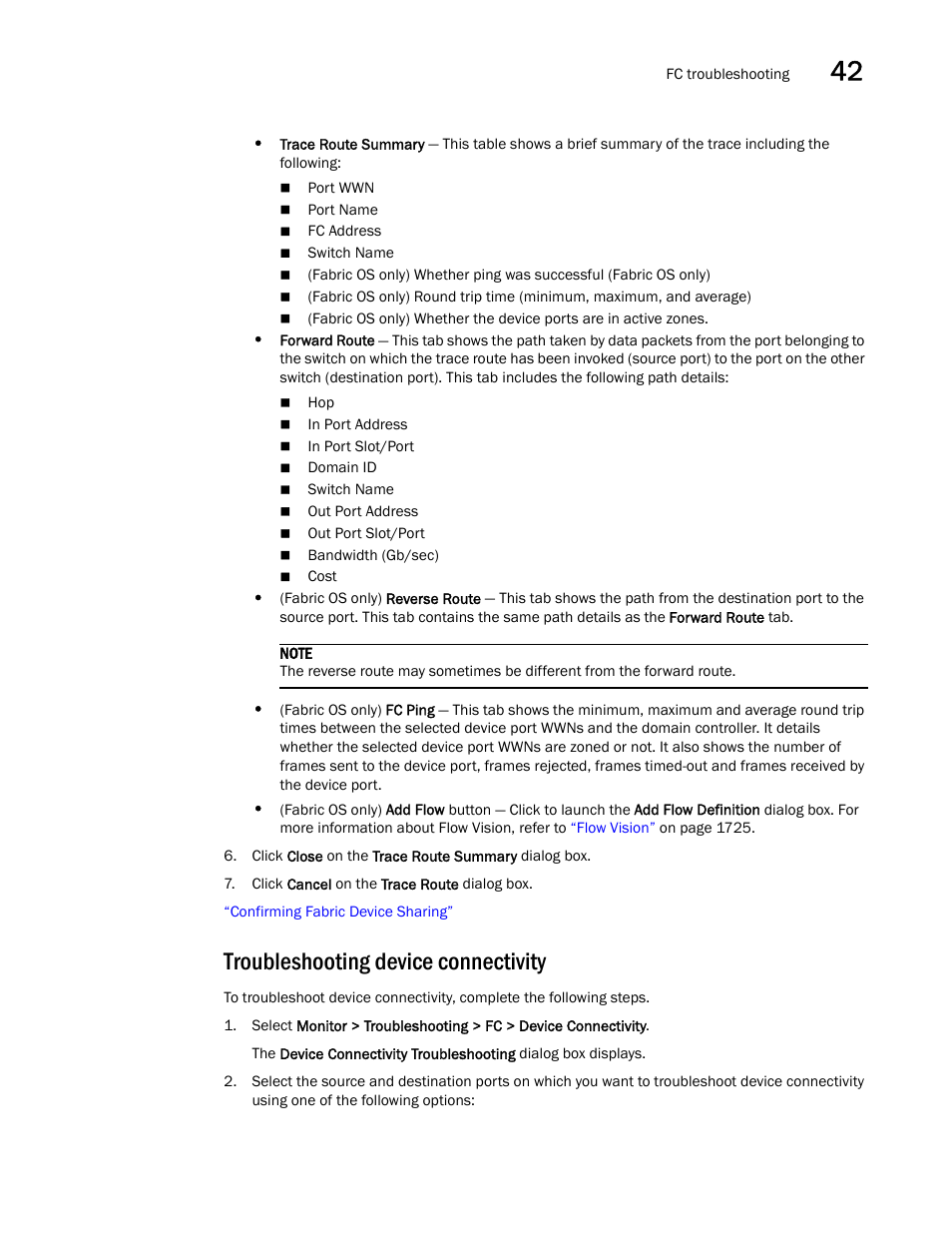 Troubleshooting device connectivity | Brocade Network Advisor SAN + IP User Manual v12.3.0 User Manual | Page 1661 / 2702