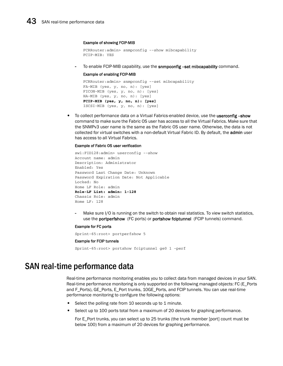 San real-time performance data, San real-time, Performance data | San real-time performance data 8 | Brocade Network Advisor SAN + IP User Manual v12.3.0 User Manual | Page 1680 / 2702