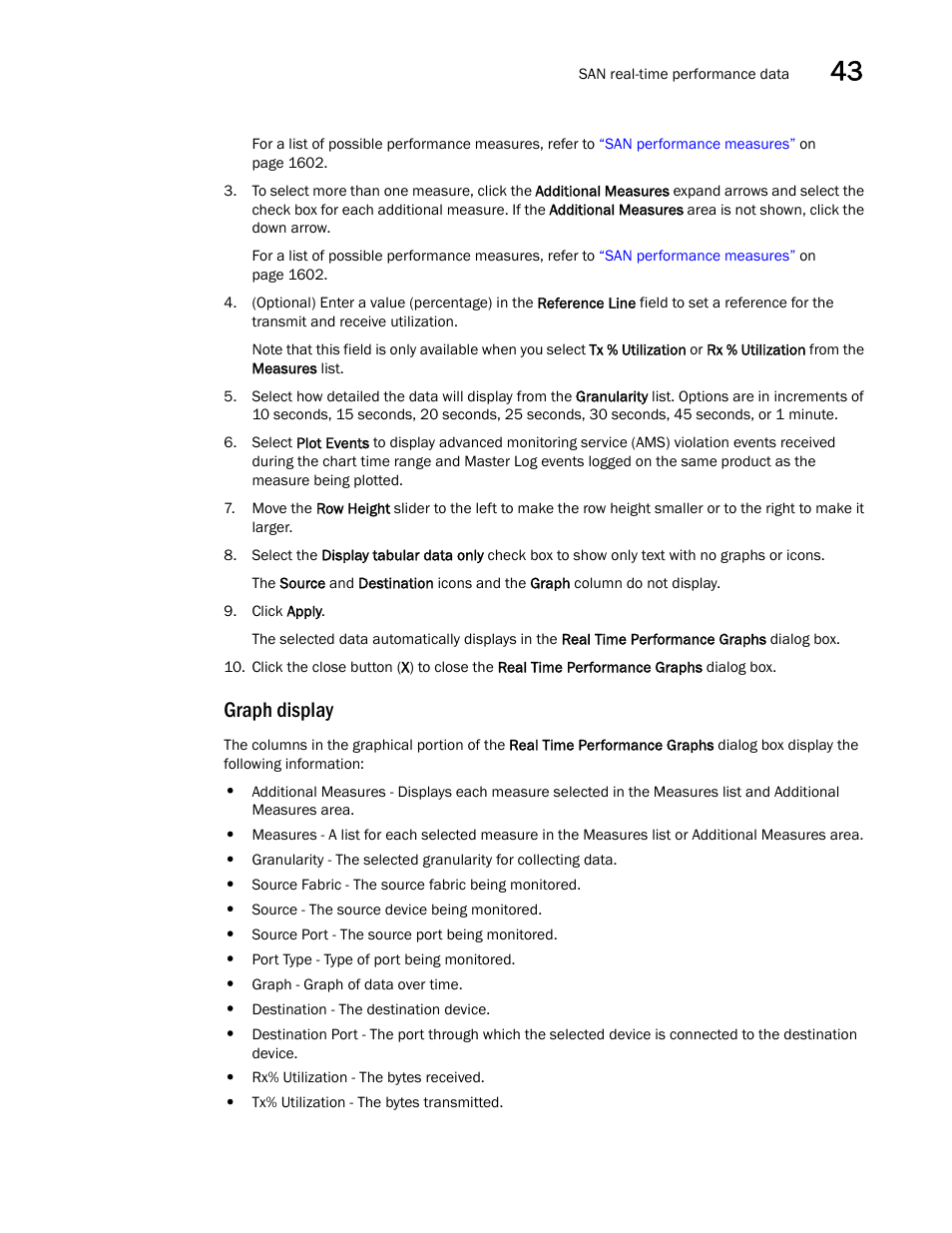 Graph display | Brocade Network Advisor SAN + IP User Manual v12.3.0 User Manual | Page 1683 / 2702