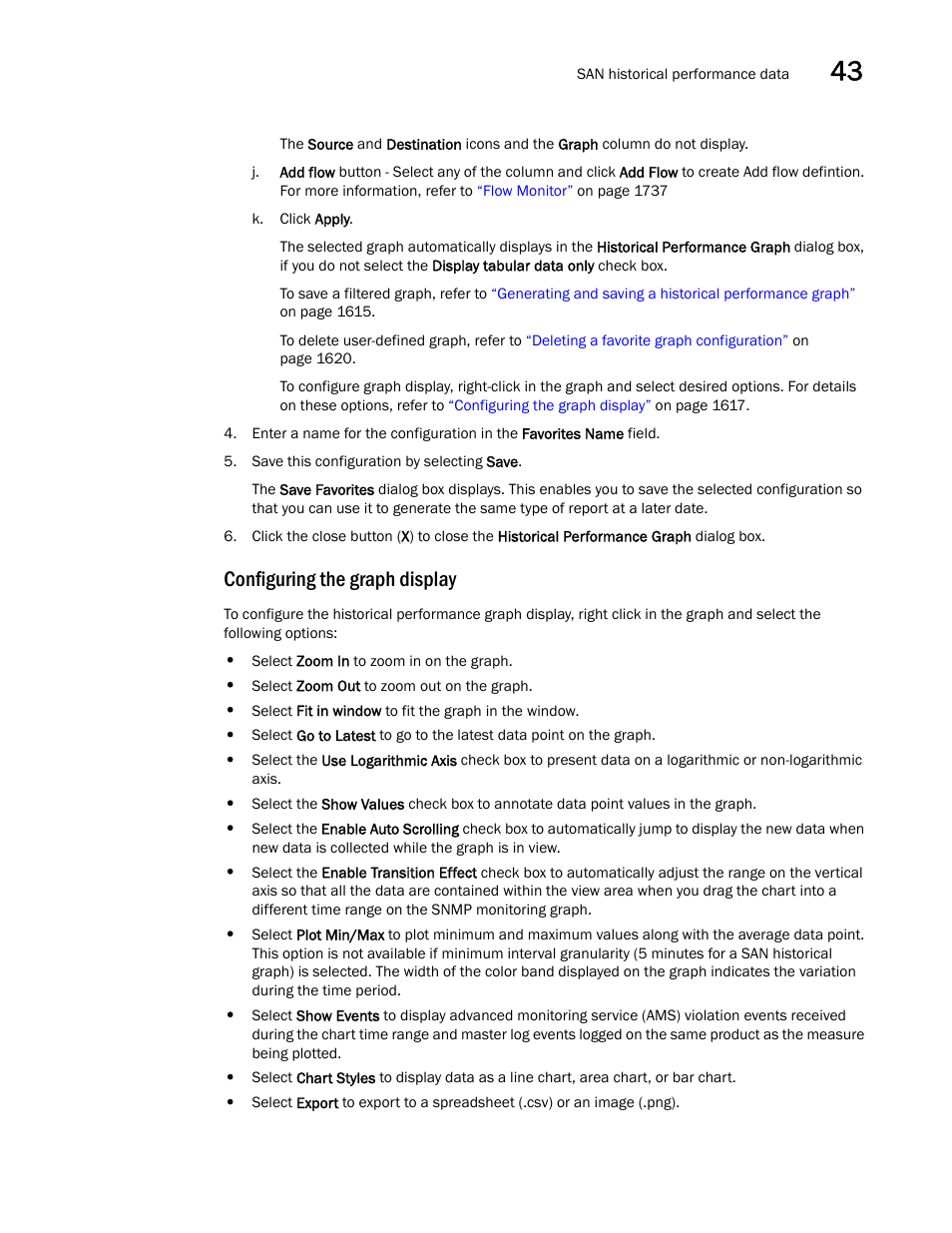 Configuring the graph display | Brocade Network Advisor SAN + IP User Manual v12.3.0 User Manual | Page 1689 / 2702