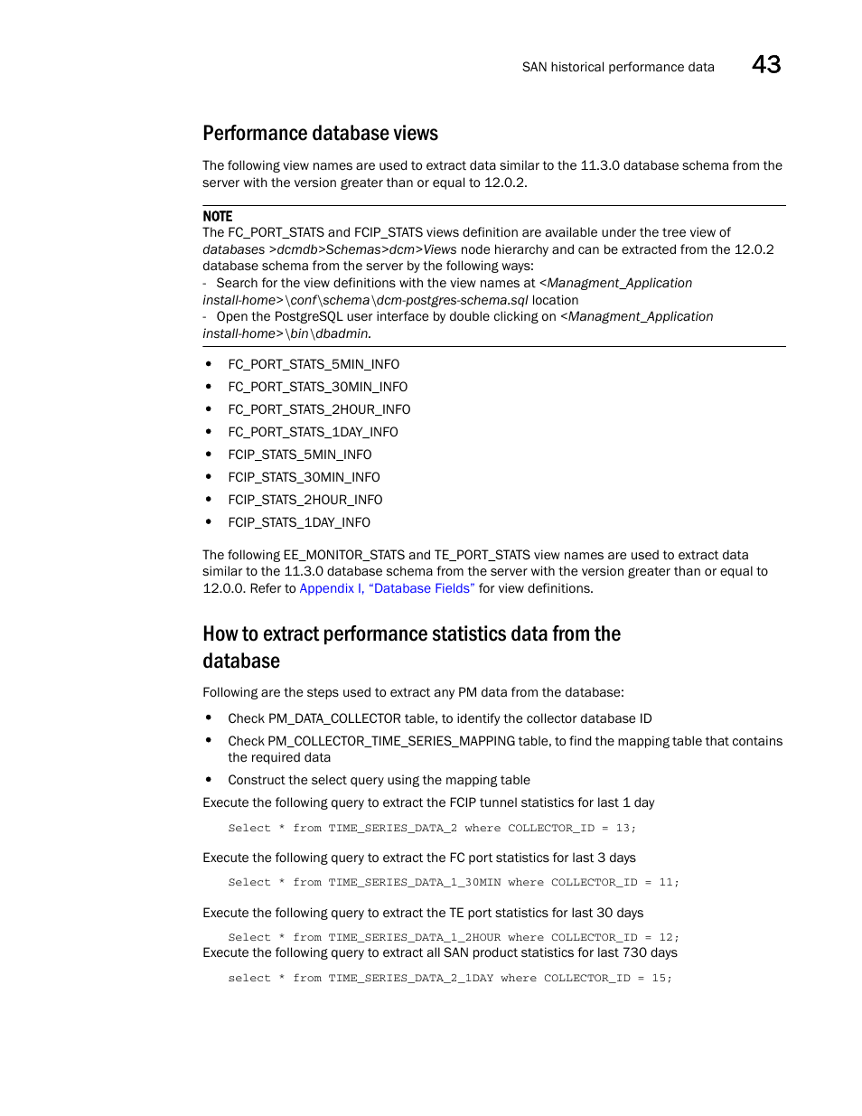 Performance database views | Brocade Network Advisor SAN + IP User Manual v12.3.0 User Manual | Page 1693 / 2702
