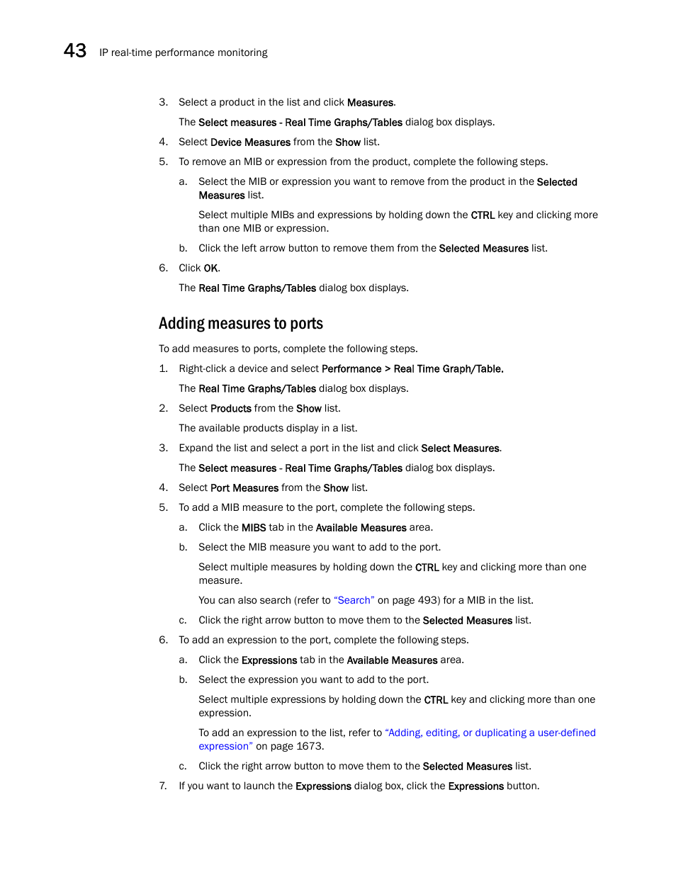 Adding measures to ports | Brocade Network Advisor SAN + IP User Manual v12.3.0 User Manual | Page 1726 / 2702