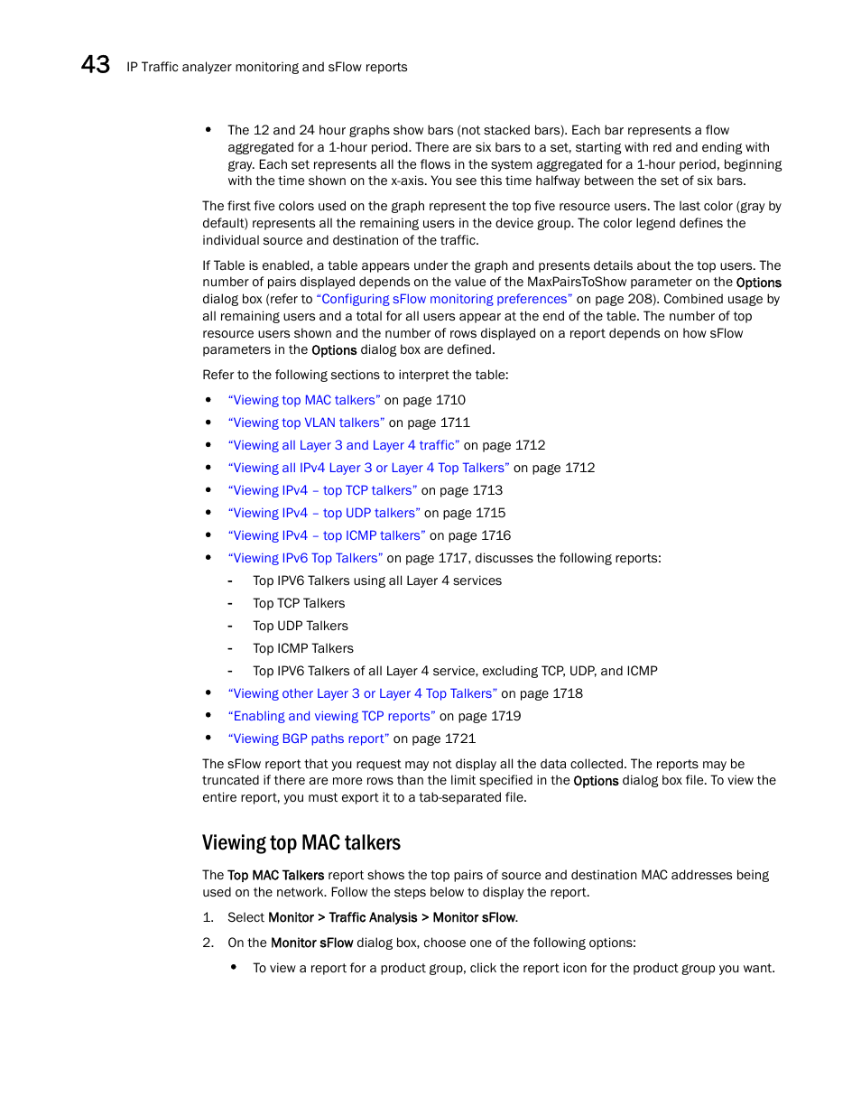 Viewing top mac talkers | Brocade Network Advisor SAN + IP User Manual v12.3.0 User Manual | Page 1782 / 2702