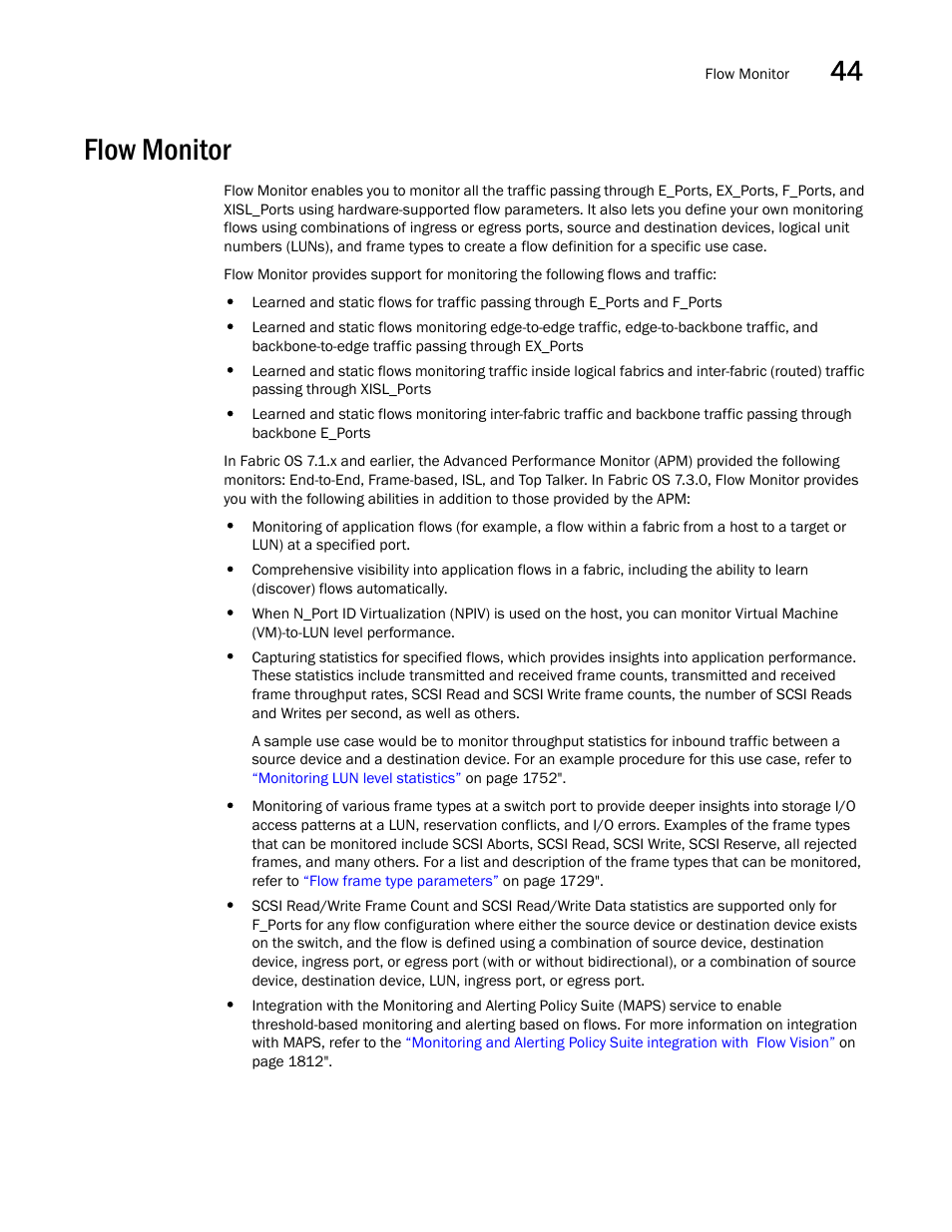 Flow monitor, Flow monitor 7 | Brocade Network Advisor SAN + IP User Manual v12.3.0 User Manual | Page 1809 / 2702