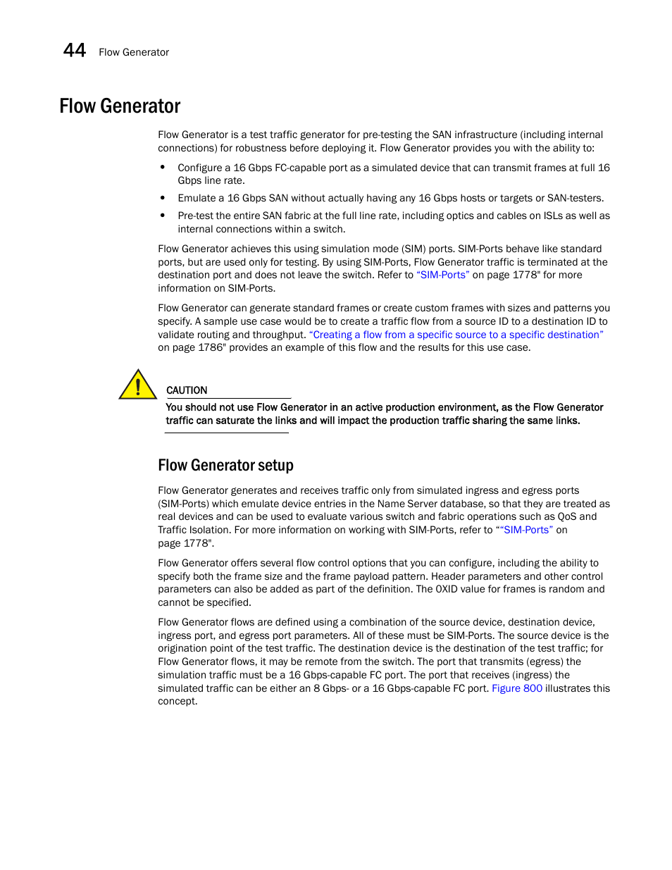 Flow generator, Flow generator setup, Flow generator 6 | Brocade Network Advisor SAN + IP User Manual v12.3.0 User Manual | Page 1848 / 2702