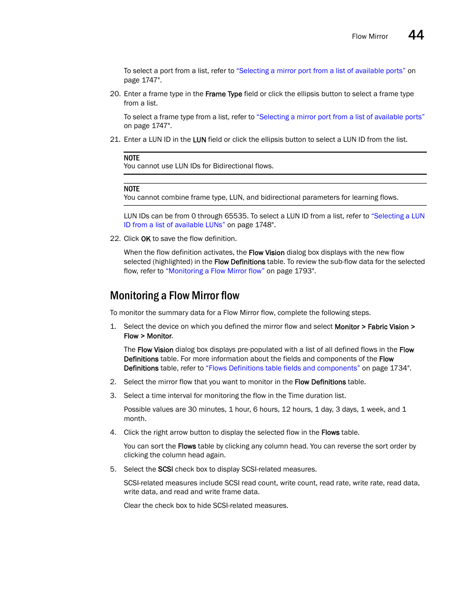 Monitoring a flow mirror flow | Brocade Network Advisor SAN + IP User Manual v12.3.0 User Manual | Page 1865 / 2702