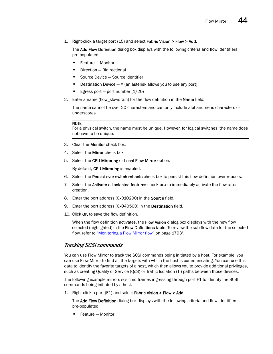 Tracking scsi commands | Brocade Network Advisor SAN + IP User Manual v12.3.0 User Manual | Page 1871 / 2702