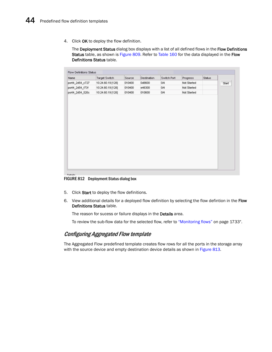 Configuring aggregated flow template | Brocade Network Advisor SAN + IP User Manual v12.3.0 User Manual | Page 1880 / 2702