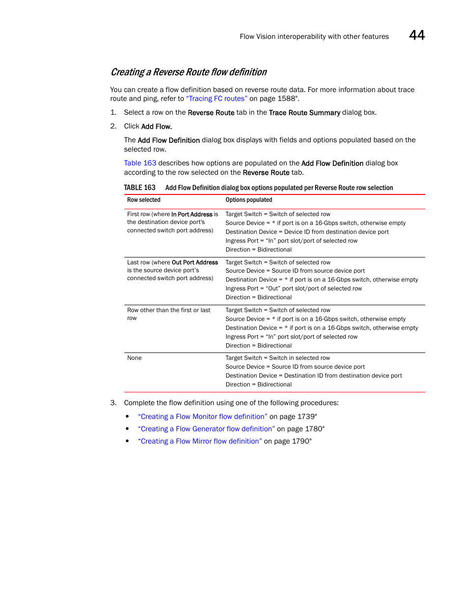 Creating a reverse route flow definition | Brocade Network Advisor SAN + IP User Manual v12.3.0 User Manual | Page 1887 / 2702