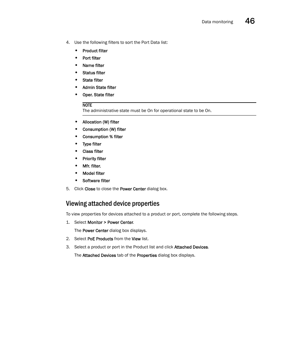 Viewing attached device properties | Brocade Network Advisor SAN + IP User Manual v12.3.0 User Manual | Page 1905 / 2702