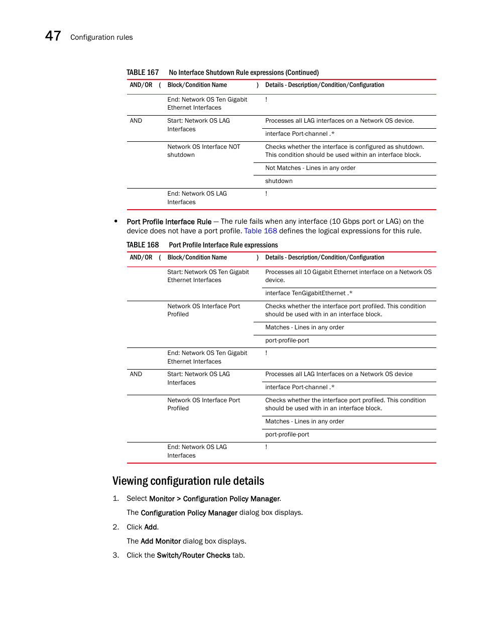 Viewing configuration rule details | Brocade Network Advisor SAN + IP User Manual v12.3.0 User Manual | Page 1954 / 2702