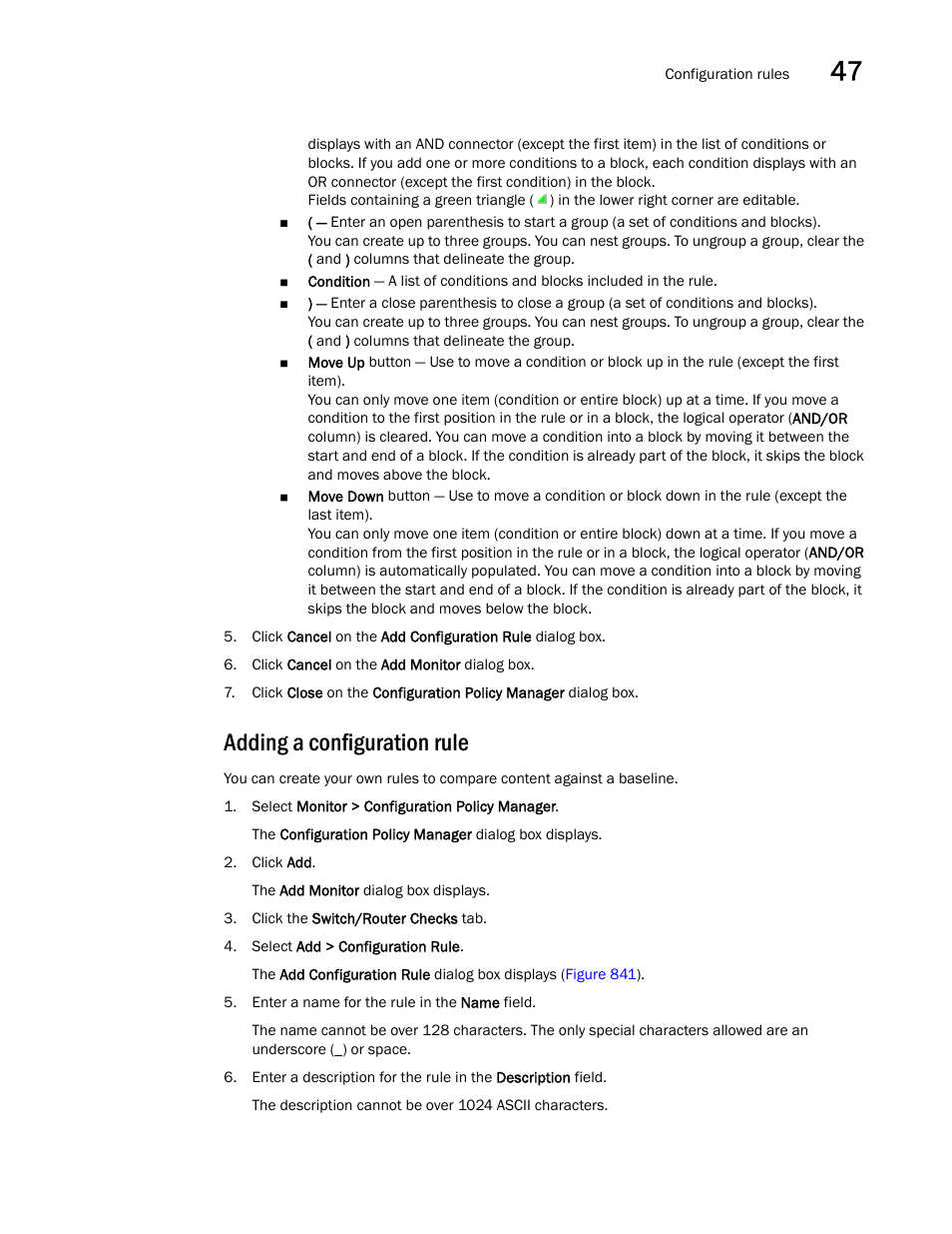 Adding a configuration rule | Brocade Network Advisor SAN + IP User Manual v12.3.0 User Manual | Page 1957 / 2702