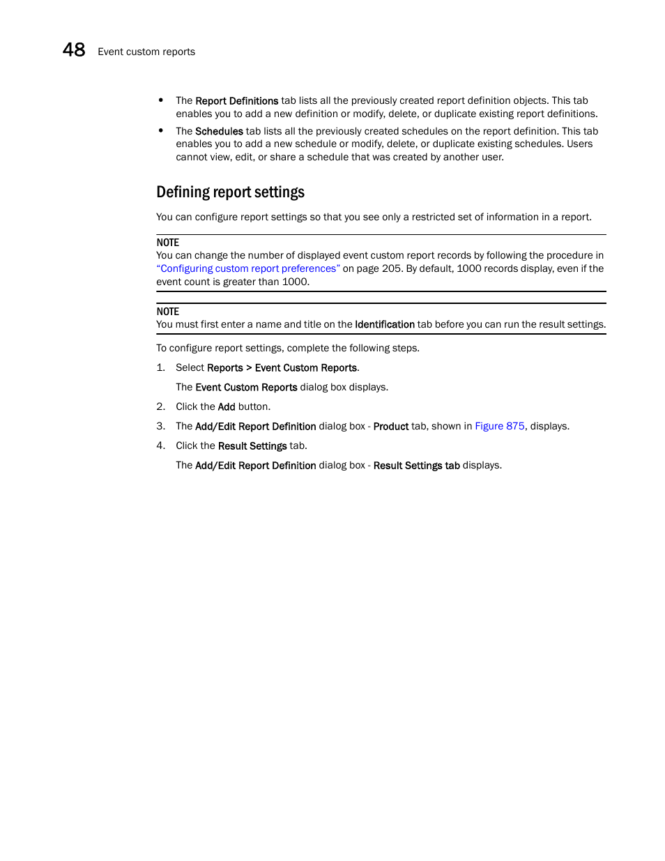 Defining report settings | Brocade Network Advisor SAN + IP User Manual v12.3.0 User Manual | Page 2032 / 2702