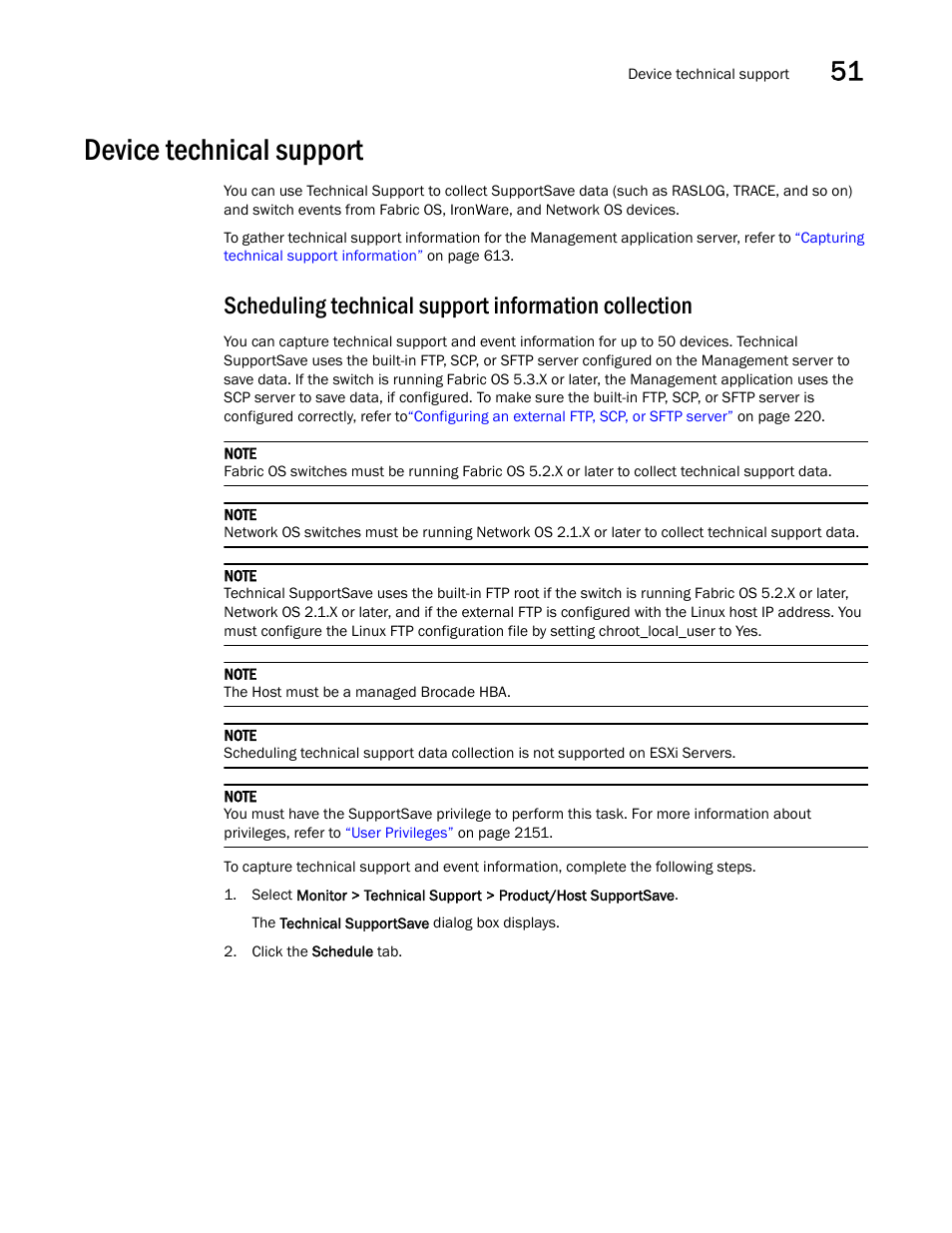 Device technical support | Brocade Network Advisor SAN + IP User Manual v12.3.0 User Manual | Page 2113 / 2702