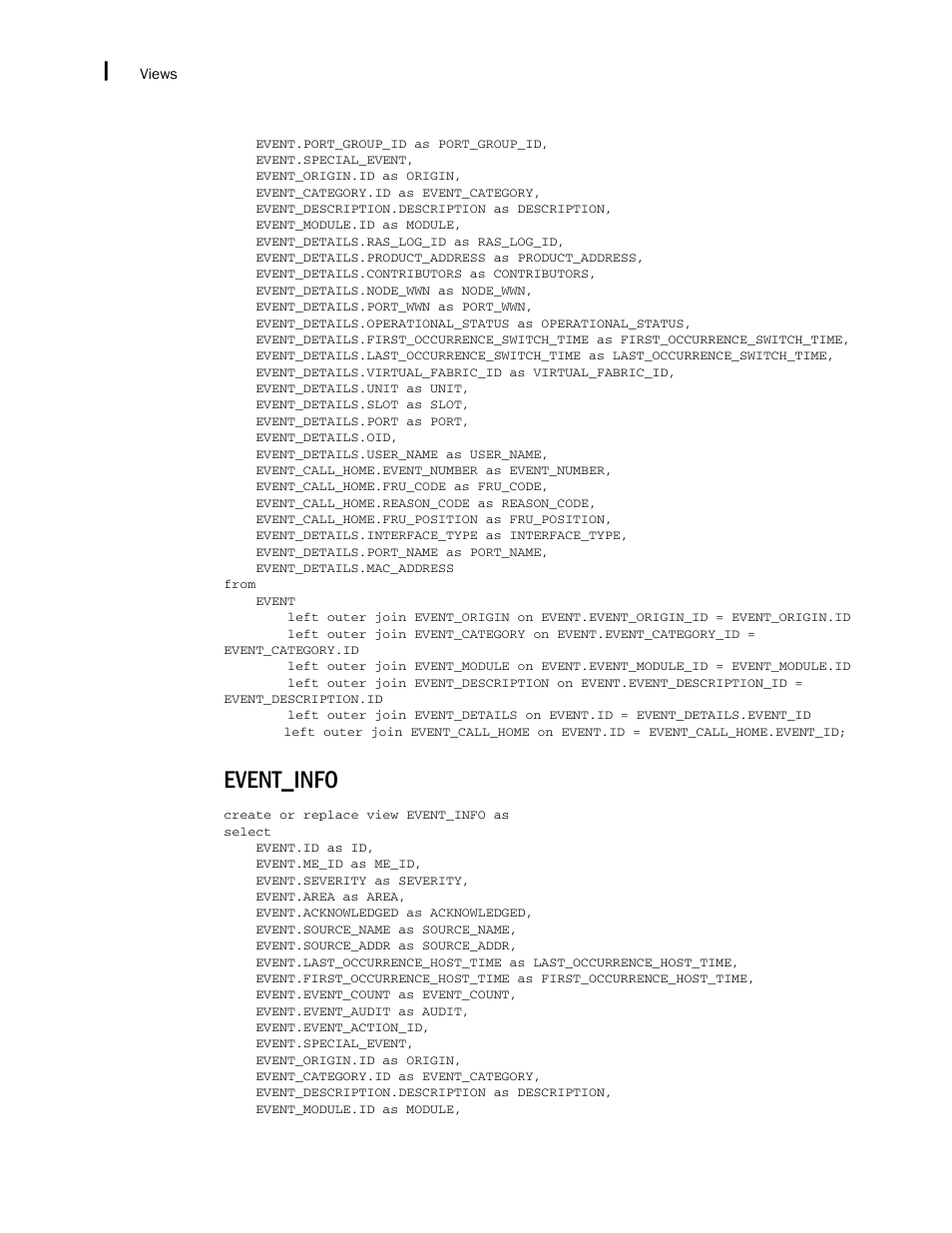 Event_info | Brocade Network Advisor SAN + IP User Manual v12.3.0 User Manual | Page 2594 / 2702