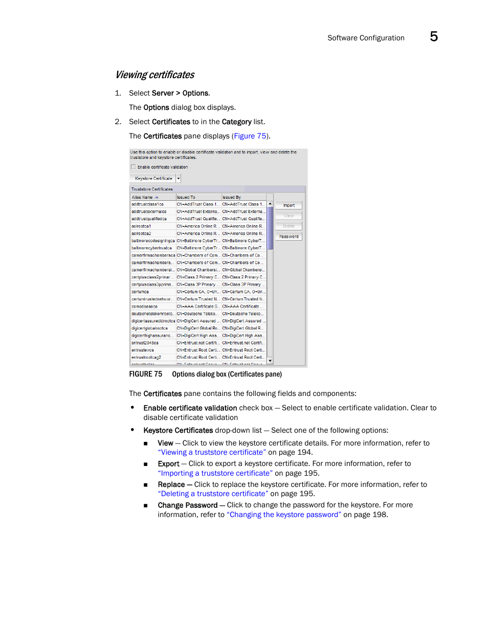 Viewing certificates | Brocade Network Advisor SAN + IP User Manual v12.3.0 User Manual | Page 263 / 2702