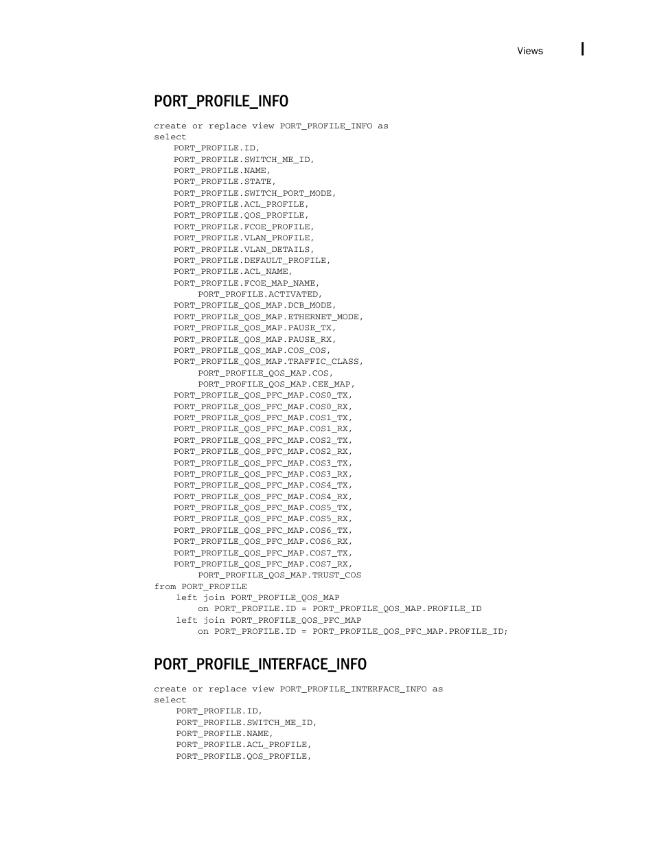 Port_profile_info, Port_profile_interface_info | Brocade Network Advisor SAN + IP User Manual v12.3.0 User Manual | Page 2631 / 2702