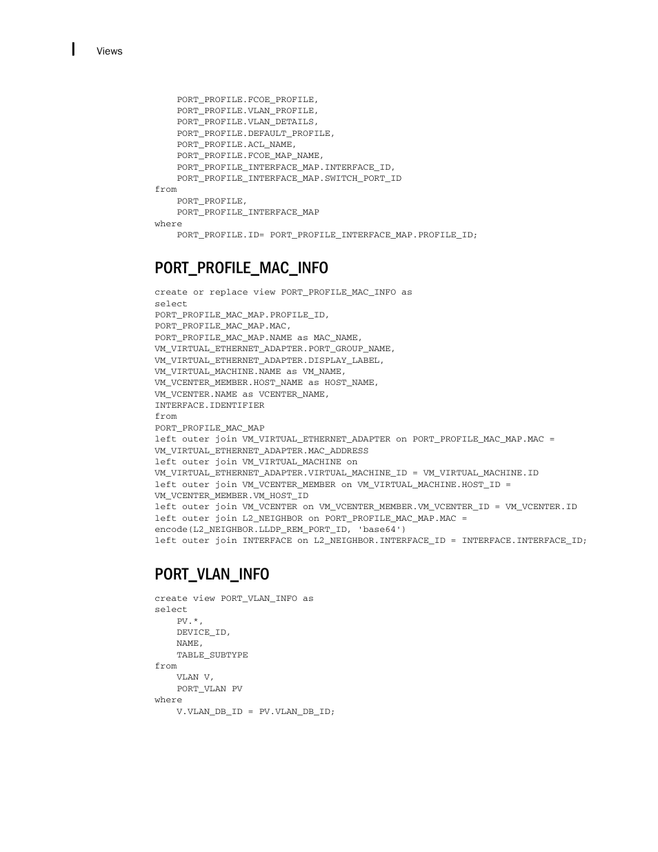 Port_profile_mac_info, Port_vlan_info | Brocade Network Advisor SAN + IP User Manual v12.3.0 User Manual | Page 2632 / 2702
