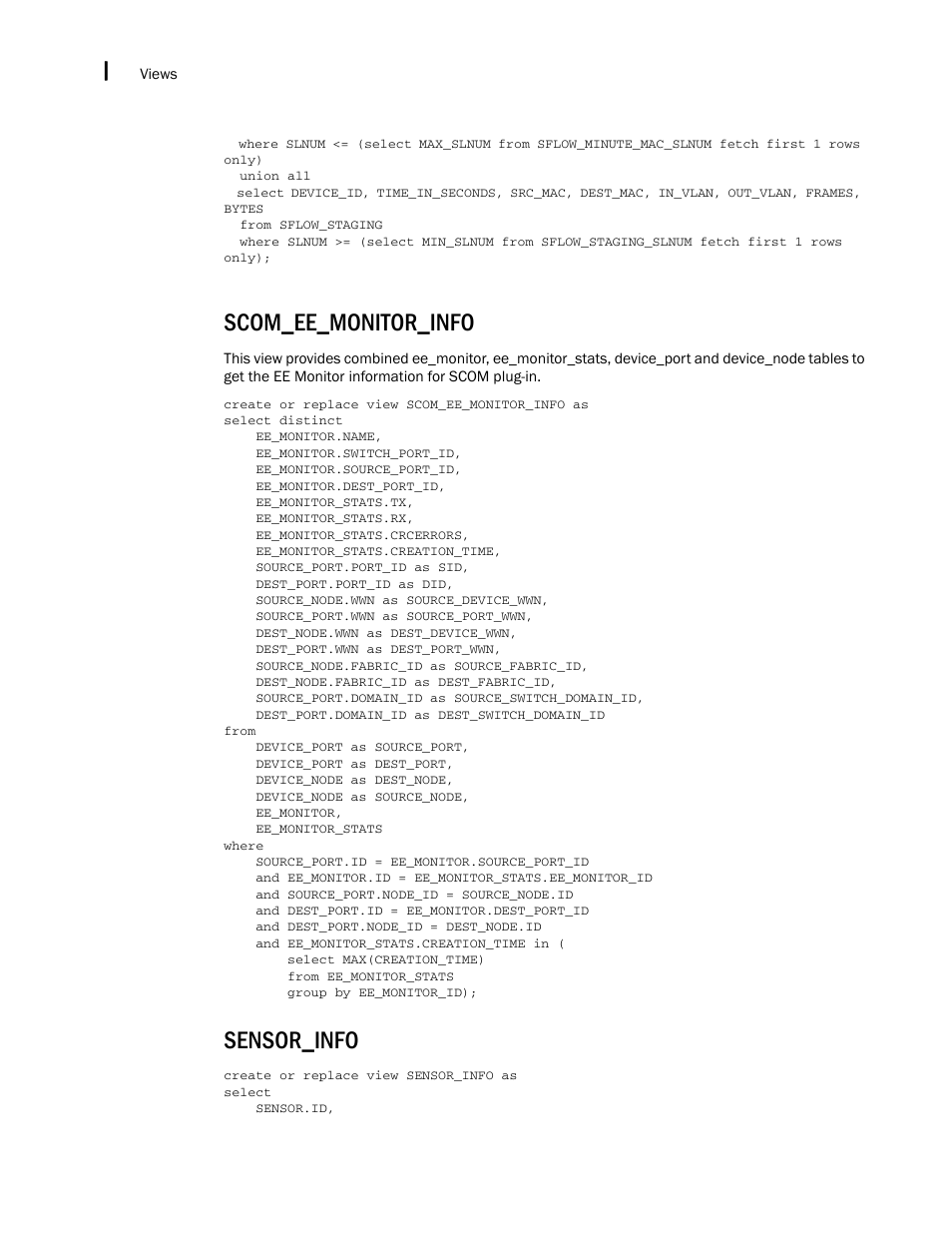 Scom_ee_monitor_info, Sensor_info | Brocade Network Advisor SAN + IP User Manual v12.3.0 User Manual | Page 2634 / 2702