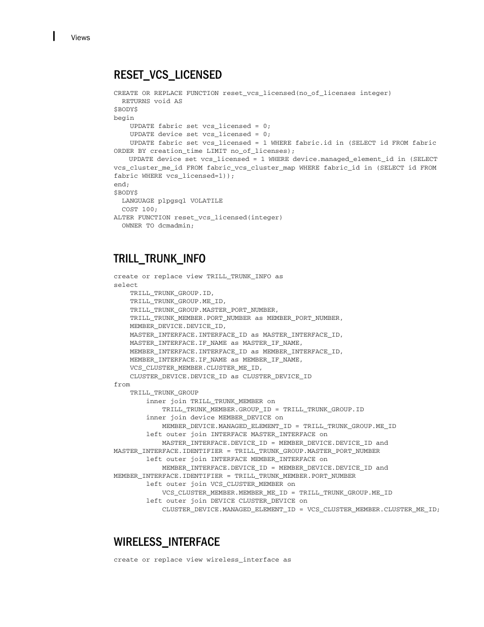 Reset_vcs_licensed, Trill_trunk_info, Wireless_interface | Brocade Network Advisor SAN + IP User Manual v12.3.0 User Manual | Page 2676 / 2702
