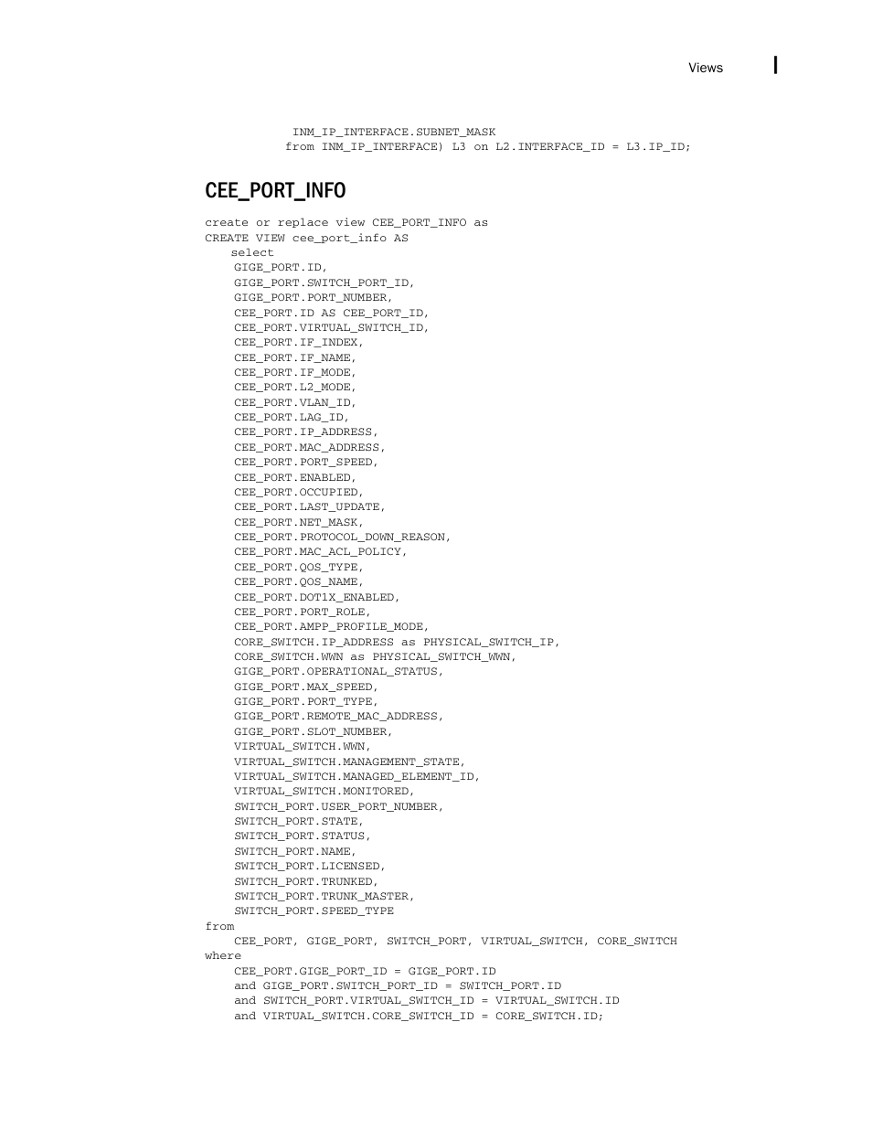 Cee_port_info | Brocade Network Advisor SAN + IP User Manual v12.3.0 User Manual | Page 2679 / 2702