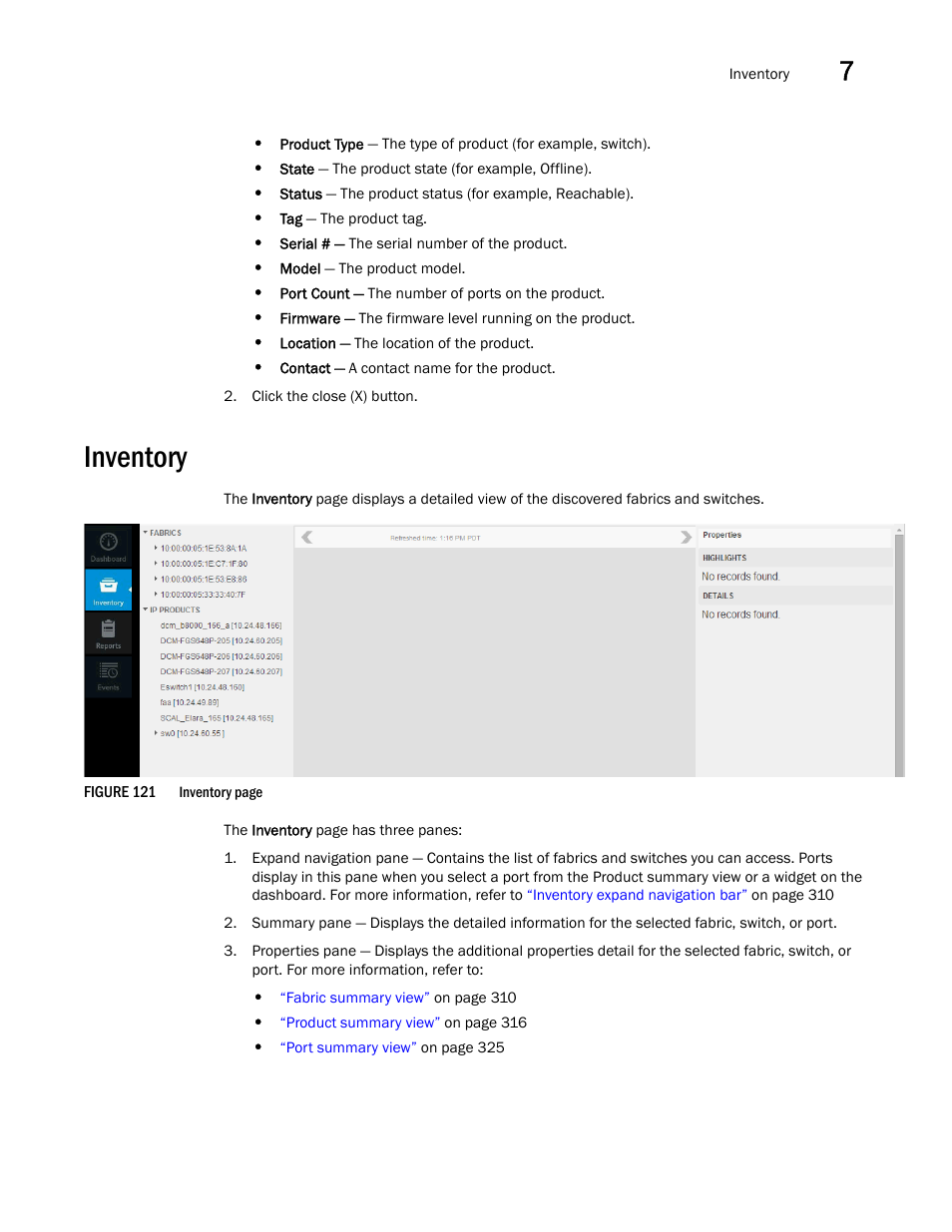 Inventory | Brocade Network Advisor SAN + IP User Manual v12.3.0 User Manual | Page 381 / 2702