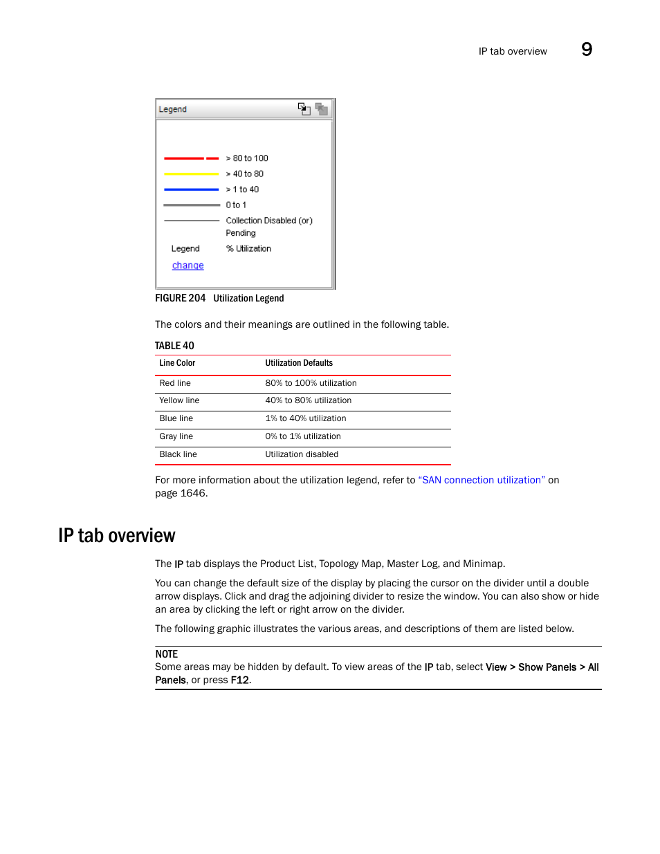 Ip tab overview | Brocade Network Advisor SAN + IP User Manual v12.3.0 User Manual | Page 541 / 2702