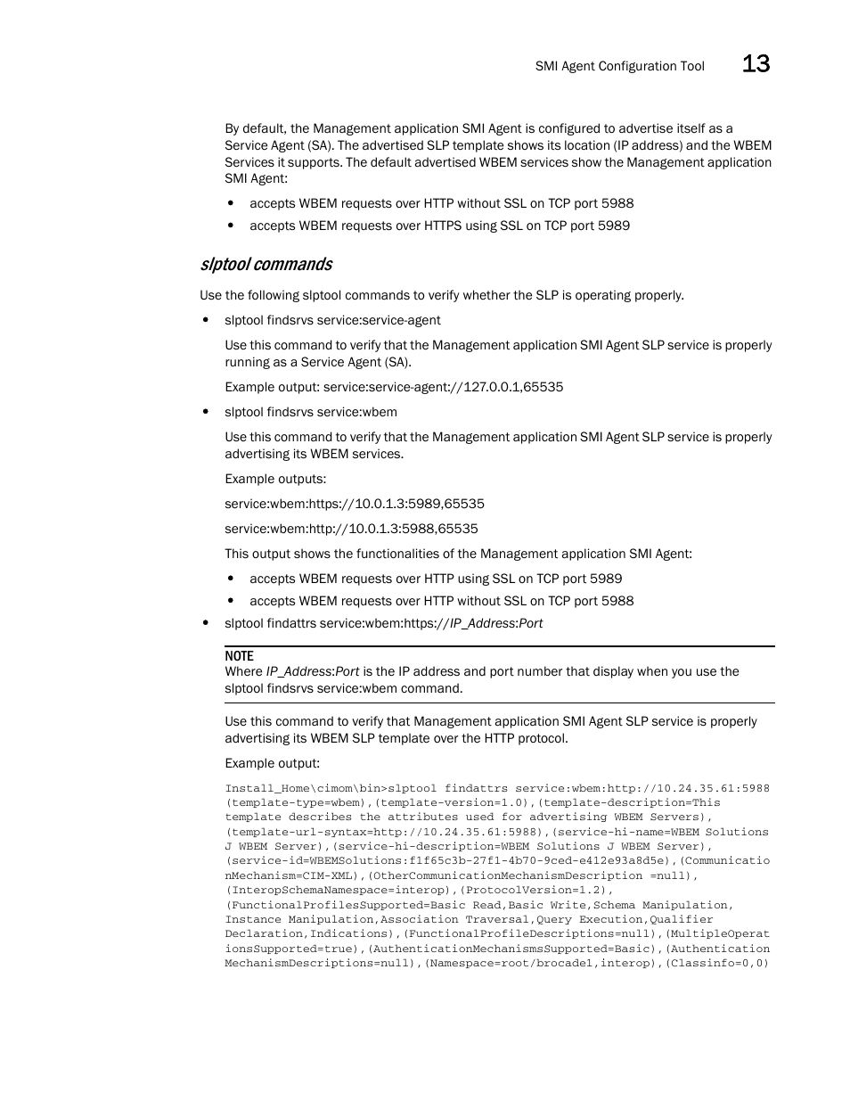 Slptool commands | Brocade Network Advisor SAN + IP User Manual v12.3.0 User Manual | Page 691 / 2702