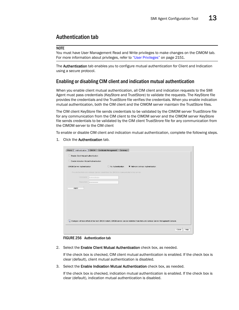 Authentication tab | Brocade Network Advisor SAN + IP User Manual v12.3.0 User Manual | Page 695 / 2702