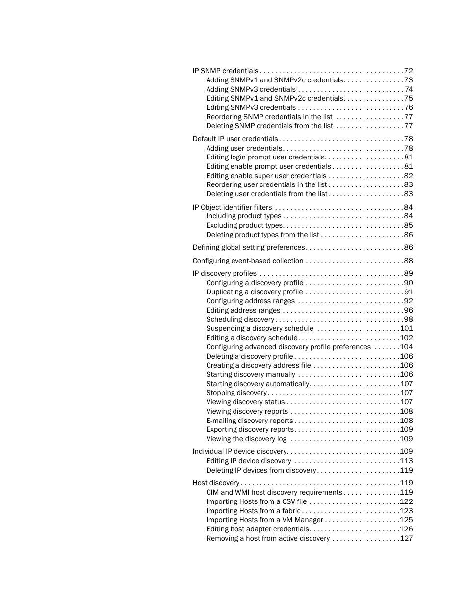 Brocade Network Advisor SAN + IP User Manual v12.3.0 User Manual | Page 7 / 2702