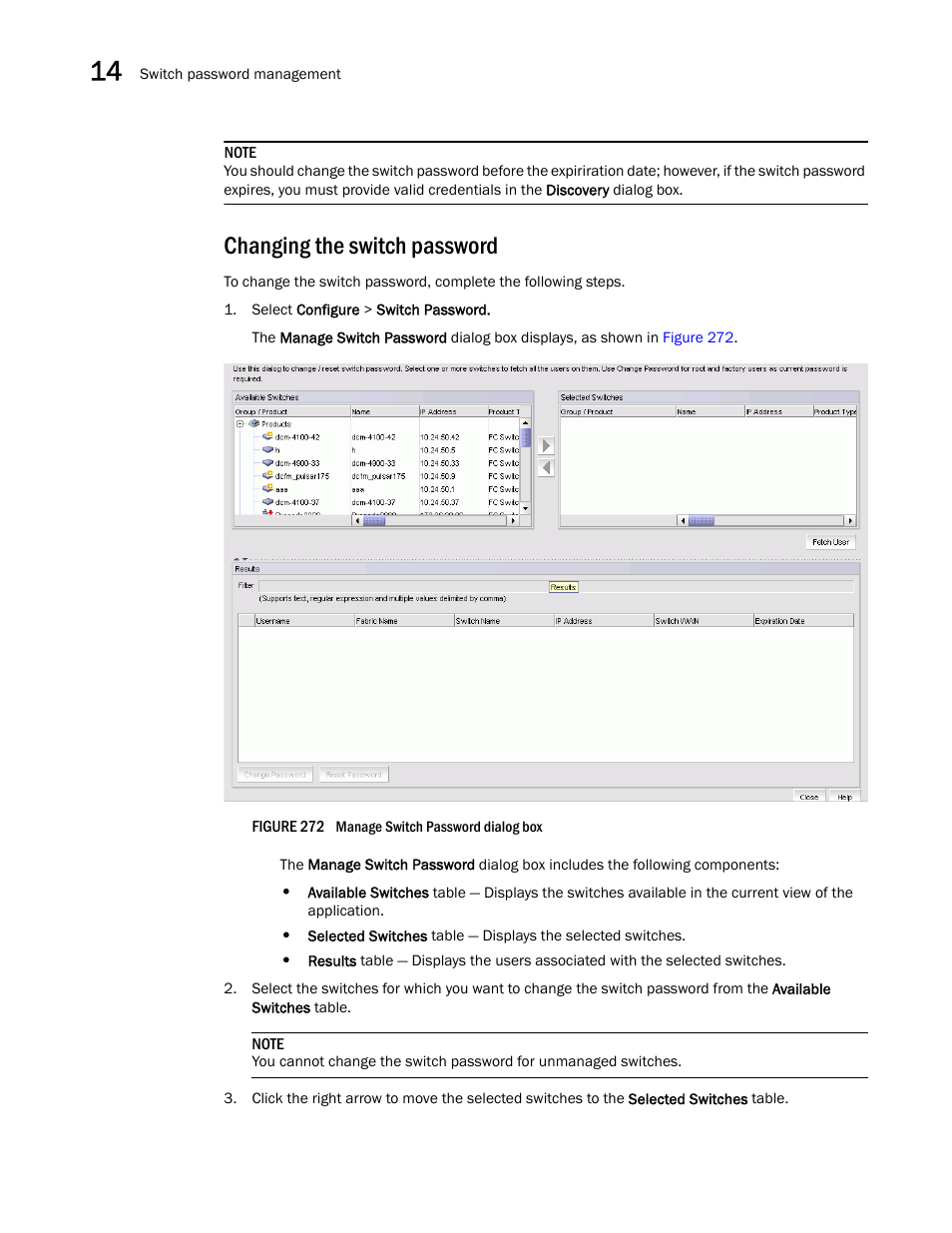 Changing the switch password | Brocade Network Advisor SAN + IP User Manual v12.3.0 User Manual | Page 734 / 2702