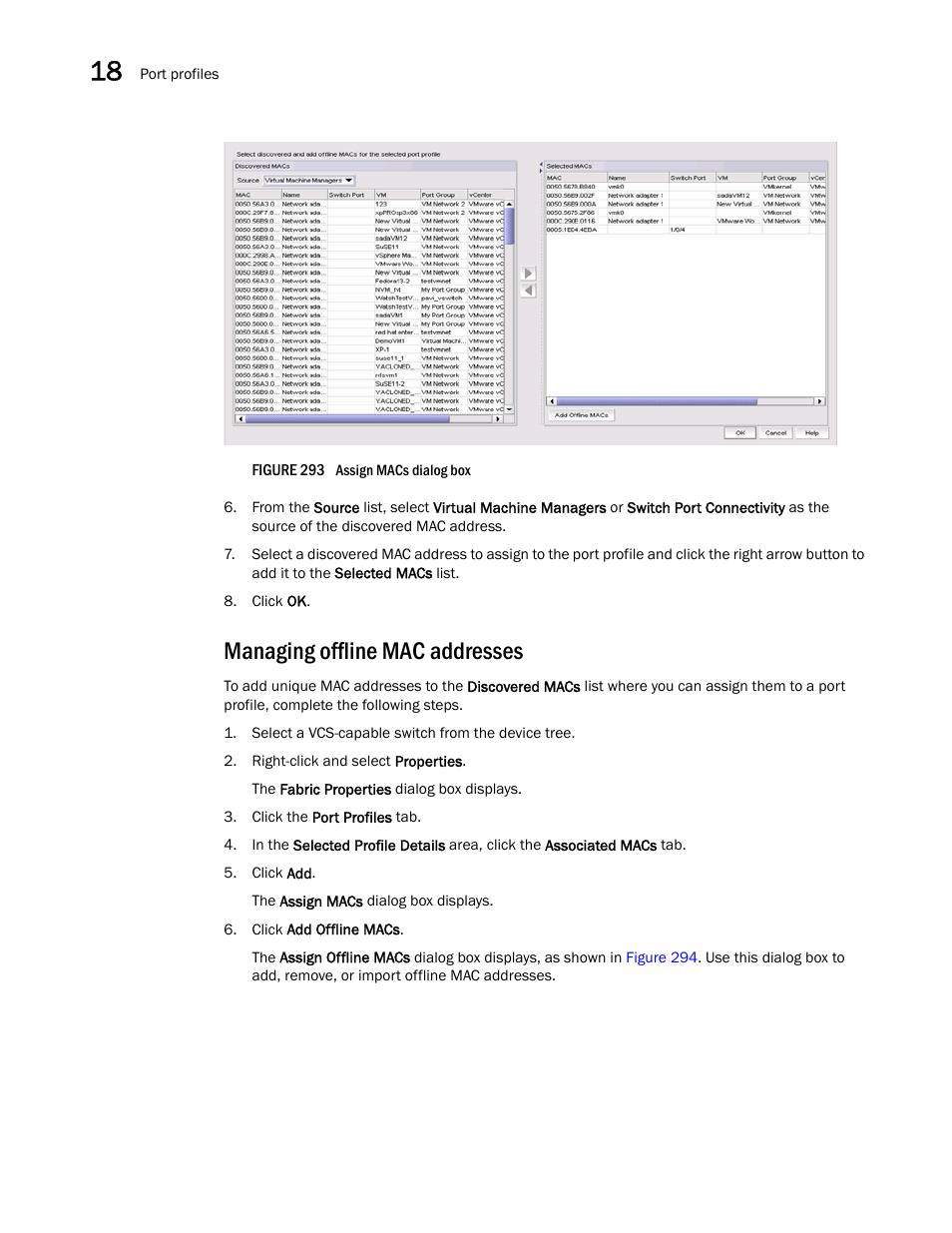 Managing offline mac addresses | Brocade Network Advisor SAN + IP User Manual v12.3.0 User Manual | Page 820 / 2702