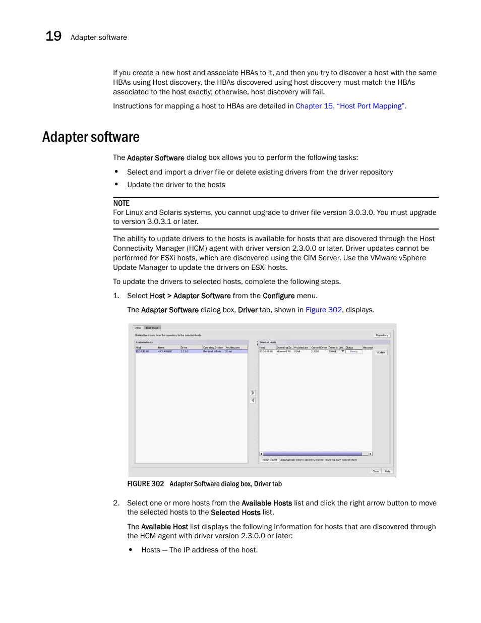 Adapter software | Brocade Network Advisor SAN + IP User Manual v12.3.0 User Manual | Page 844 / 2702