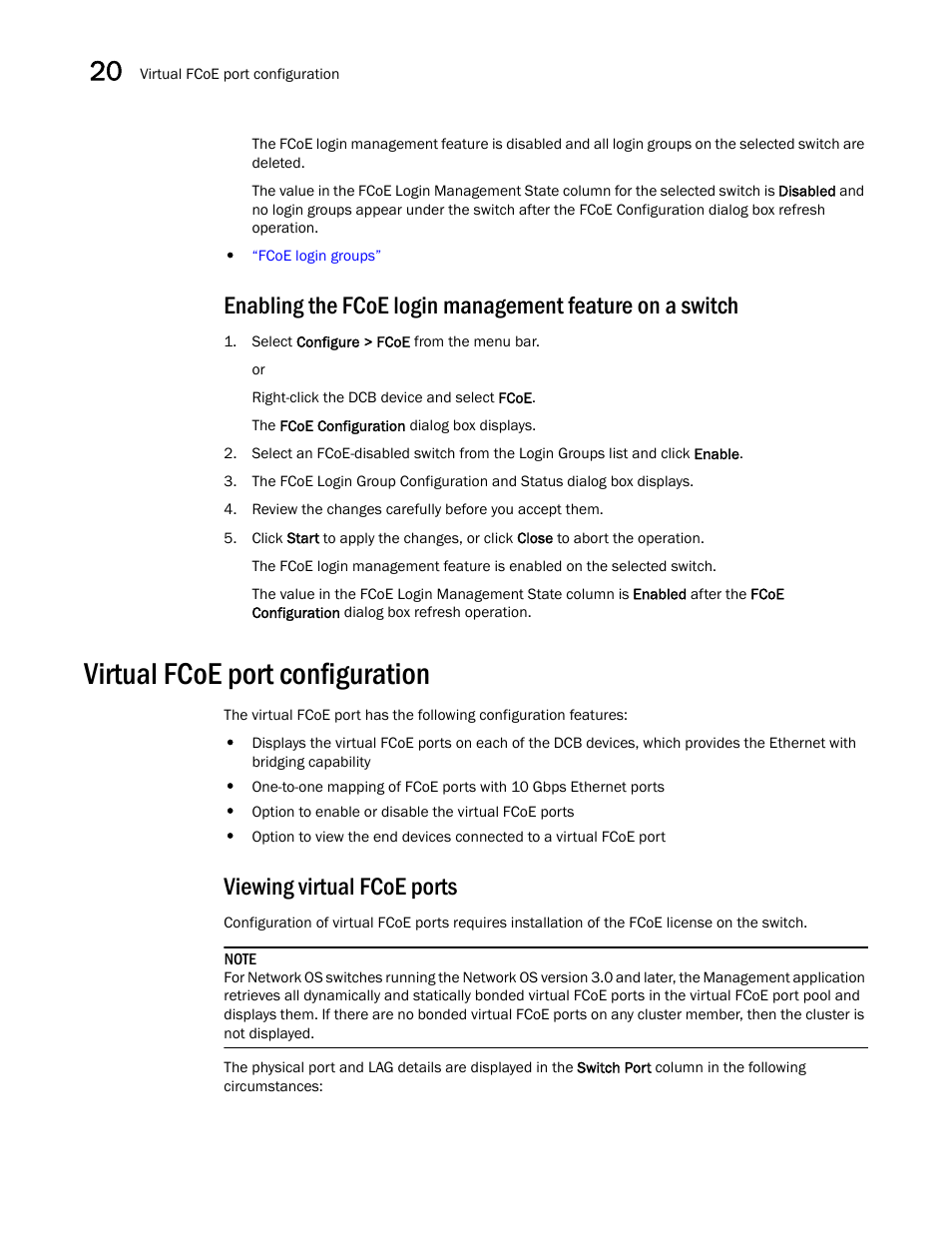 Virtual fcoe port configuration, Viewing virtual fcoe ports | Brocade Network Advisor SAN + IP User Manual v12.3.0 User Manual | Page 930 / 2702